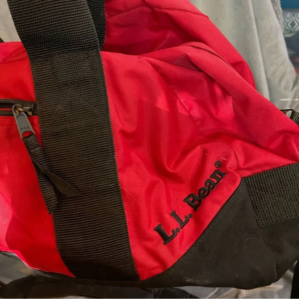 Vintage Large Red L.L. Bean Adventure Duffel Bag